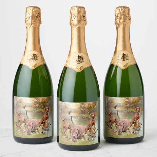 Een veelzijdige aristocraat in het Hongaarse Visla Sparkling Wijnetiket (Flessen)