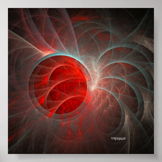 Een veer in haar pet poster