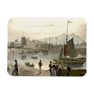 Een veerboot die op Leith aankomt, van 'A Voyage R Magneet