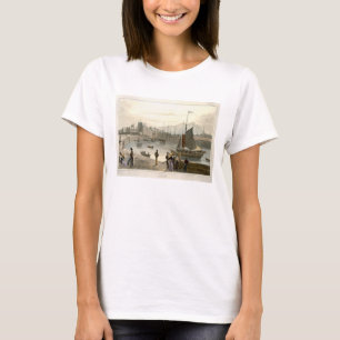 Een veerboot die op Leith aankomt, van 'A Voyage R T-shirt