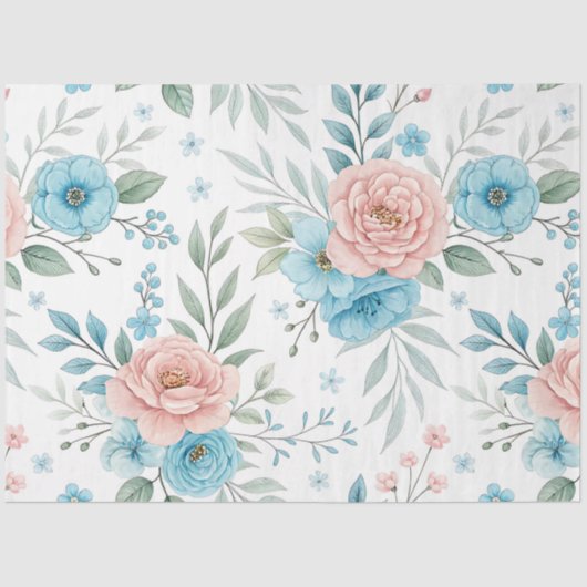 Een veerkrachtig bloemontwerp #5 tissuepapier (Voorkant)