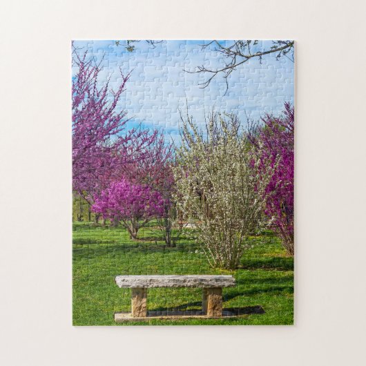 Een veerseizoen legpuzzel (Verticaal)