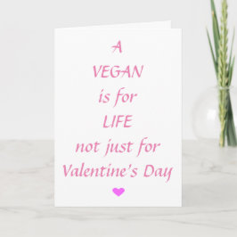 Een veganistisch leven is voor Life Valentijnsdag Kaart