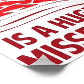 Een vegetariër worden is een enorme gemiste Steak Poster (Hoek)