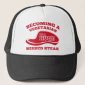 Een vegetariër worden is een enorme gemiste Steak Trucker Pet (Voorkant)