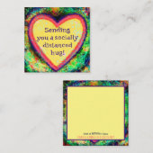 "Een veilige beug versturen" Mogelijkheid voor ins Vierkante Visitekaartje (Voorkant / Achterkant)