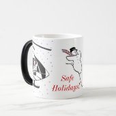 Een veilige vakantie hebben magische mok (Voorkant links)