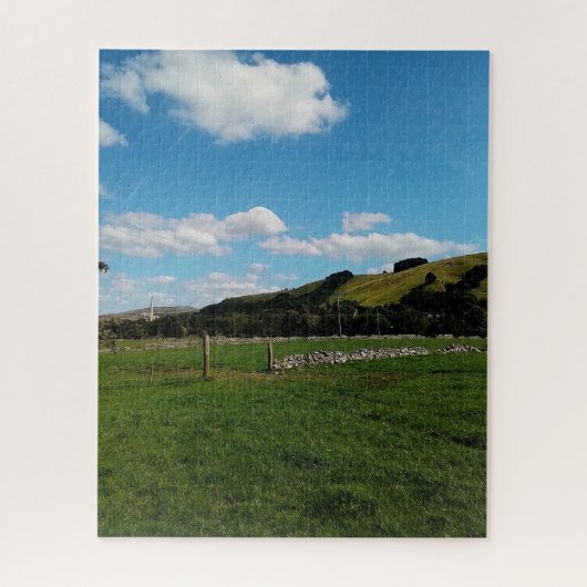 Een veld, in de zomer legpuzzel (Verticaal)
