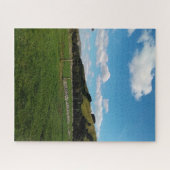 Een veld, in de zomer legpuzzel (Horizontaal)