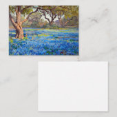 Een veld met blauwe bonen bij Alamo Heights, 1919 Notitiekaartje (Voorkant / Achterkant)