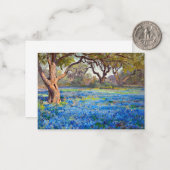 Een veld met blauwe bonen bij Alamo Heights, 1919 Notitiekaartje (Voorkant / Achterkant in situ)