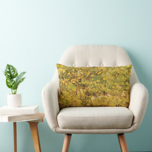 Een veld met gele bloemen door Vincent van Gogh Kussen
