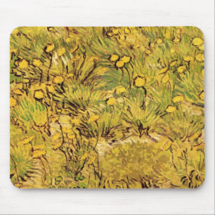 Een veld met gele bloemen door Vincent van Gogh Muismat
