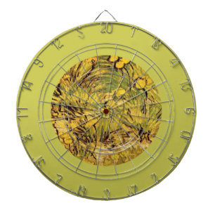 Een veld met gele bloemen, Vincent van Gogh Dartbord
