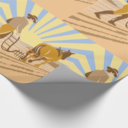 Een veld stromen cadeaupapier