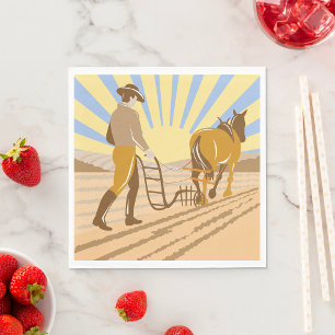 Een veld stromen servet