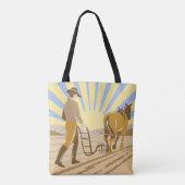 Een veld stromen tote bag (Achterkant)