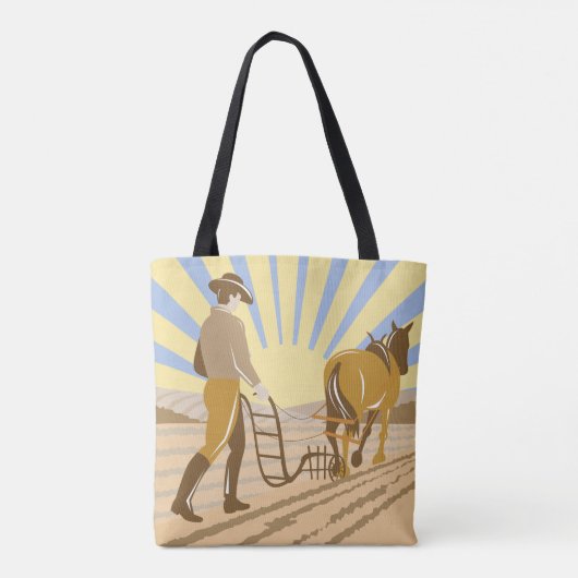 Een veld stromen tote bag (Achterkant)