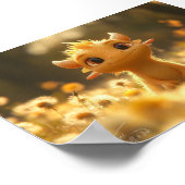 Een veld van gele print & downloadbaar (Hoek)