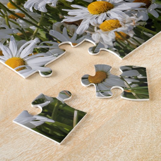 Een veld van Oxeye Daisies Legpuzzel (Zijkant)
