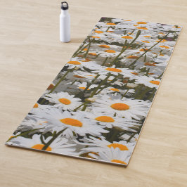 Een veld van Oxeye Daisies Yogamat