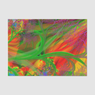 Een veld van wilde bloemen tissuepapier