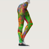 Een veld van Wilde Flowers Psychedelic Leggings (Rechts)