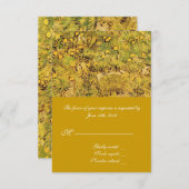 Een veld van Yellower Flowers RSVP Vincent Van Gog (Voorkant / Achterkant)