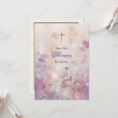 Een veld van zachte wilde bloemen orthodoxe sympat kaart (Voorkant / Achterkant in situ)