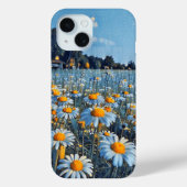 Een veld vol bloeiende kamille Case-Mate iPhone case (Achterkant)