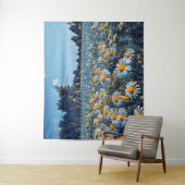 Een veld vol bloeiende kamille wandkleed (In situ)