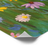 Een veld vol wilde bloemen poster (Hoek)
