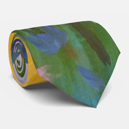 Een veld vol wilde bloemen stropdas (Opgerold)