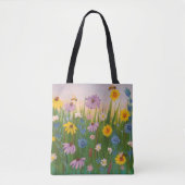 Een veld vol wilde bloemen tote bag (Voorkant)