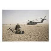 Een veldradiooperator foto afdruk (Voorkant)