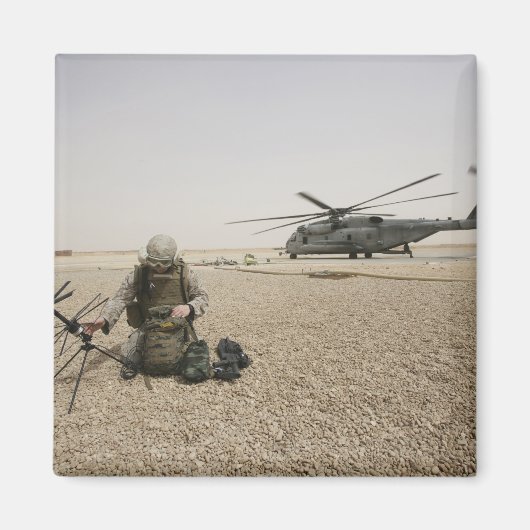 Een veldradiooperator magneet (Voorkant)