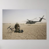 Een veldradiooperator poster (Voorkant)