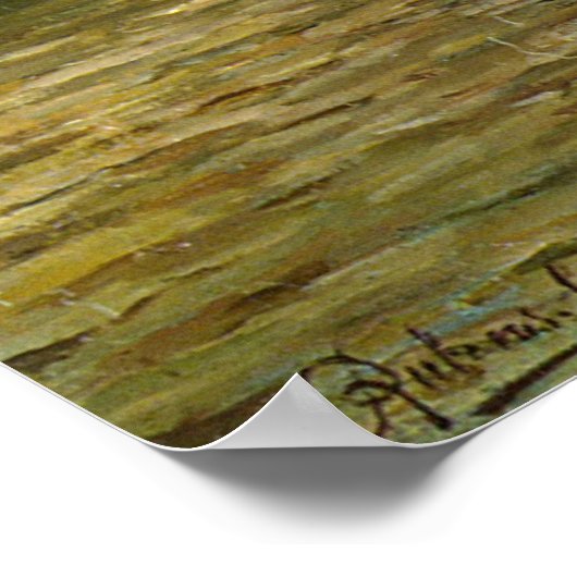 Een Venetiaans achterwater Poster (Hoek)