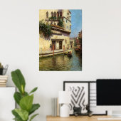 Een Venetiaans achterwater Poster (Thuiskantoor)