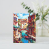 Een Venetiaanse droom | Gondel op het Canal Grande Briefkaart (Staand voorkant)
