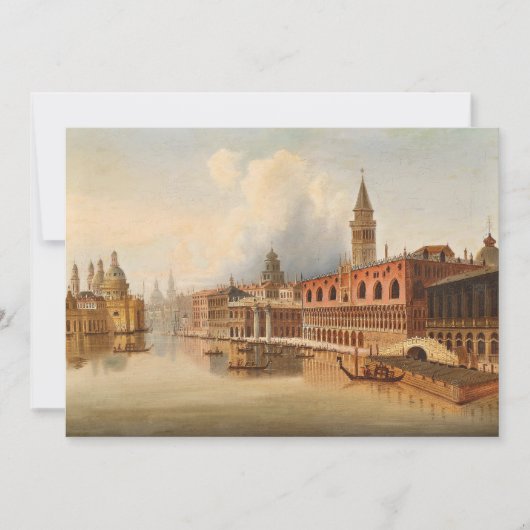 Een Venetiaanse scene | Johann Wilhelm Jankowsky (Voorkant)