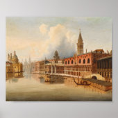 Een Venetiaanse scene | Johann Wilhelm Jankowsky Poster (Voorkant)