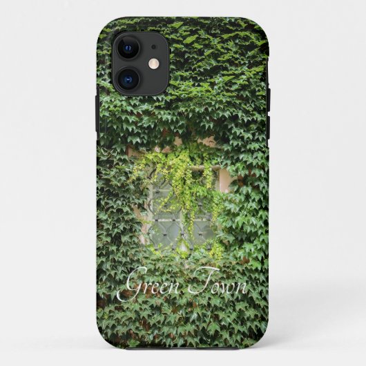 Een venster in groene planten Case-Mate iPhone case (Achterkant)