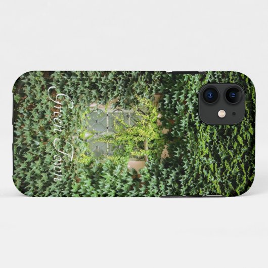 Een venster in groene planten Case-Mate iPhone case (Achterkant (horizontaal))