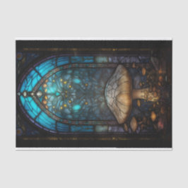 Een venster op de paddenstoelenwereld tissuepapier