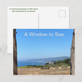 Een venster op Zee Briefkaart (Voorkant / Achterkant)