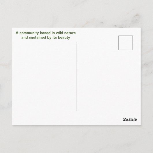 Een venster op Zee Briefkaart (Achterkant)