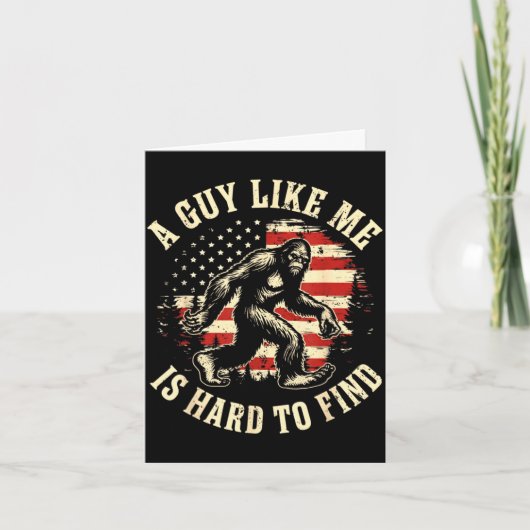 Een vent zoals is moeilijk grappig Amerikaanse vla Kaart (Voorkant)