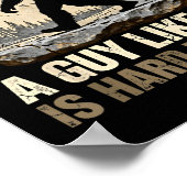 Een vent zoals is moeilijk te vinden bigfoot grapp poster (Hoek)