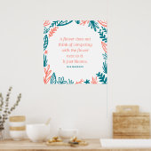 'Een ventilator denkt niet aan het concurreren' ci Poster (Keuken)